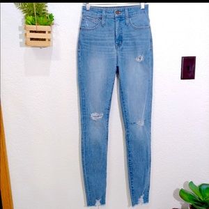 Madewell 30T high rise skinny jeans